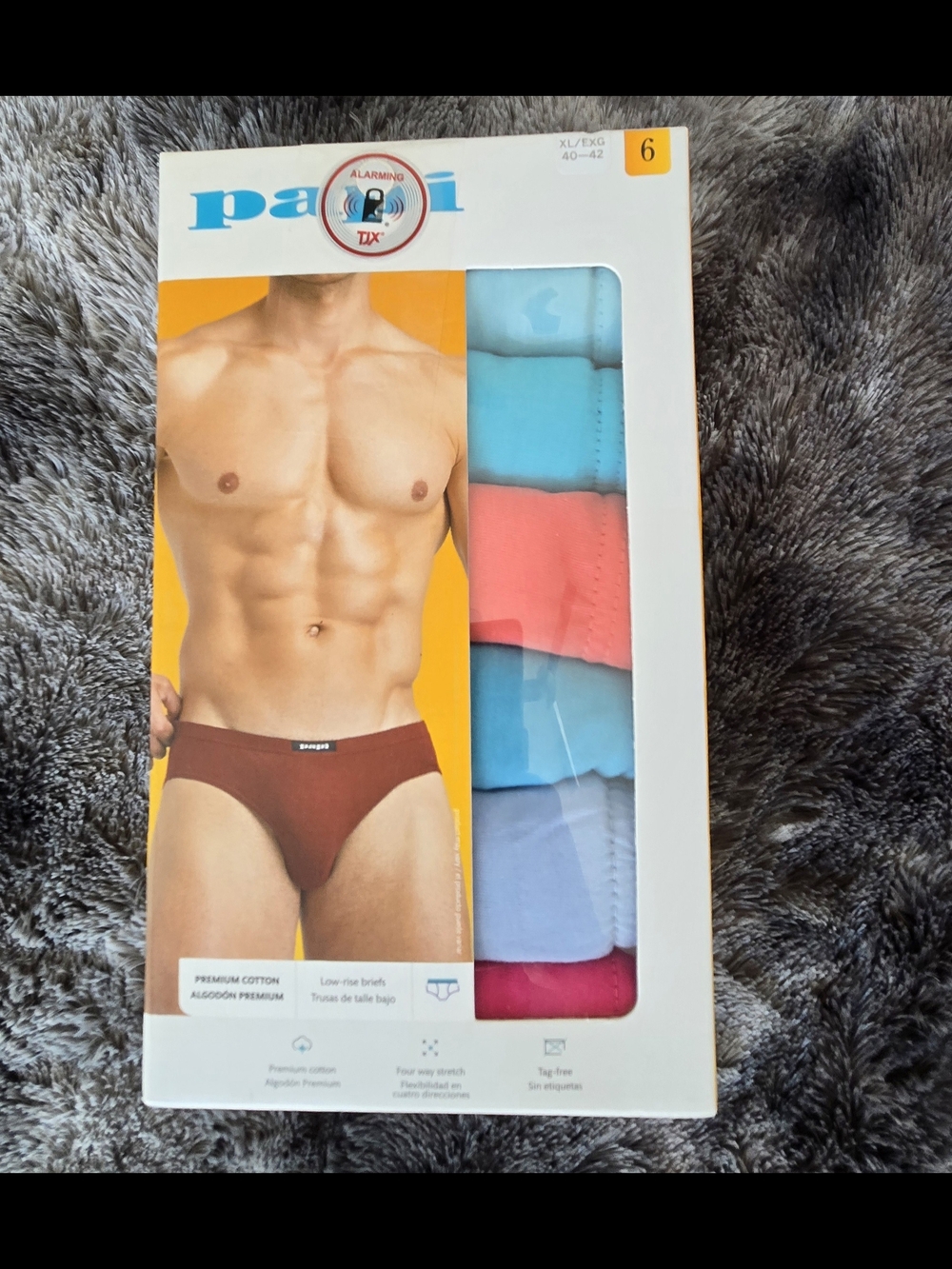 PAPI Low Rise Briefs Underwear 6-Pack X-LARGE * Brand New in Box